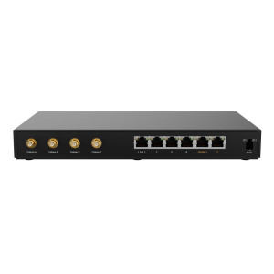 Peplink B-ONE-5G Dual WAN Router with WiFi 6, 2 Ethernet WAN ports, 4 Ethernet LAN ports, and WiFi WAN, 2 WiFi antennas